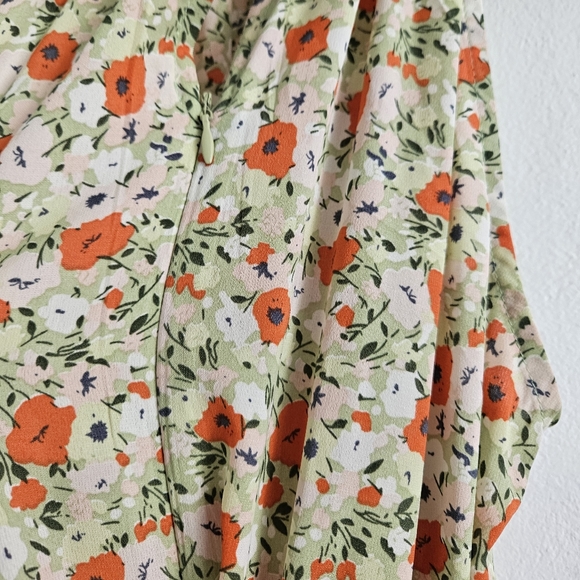 Thanne | Dress - Size 10  | Summer Halter Maxi Dress - Green & Orange Floral - Picture 7 of 9